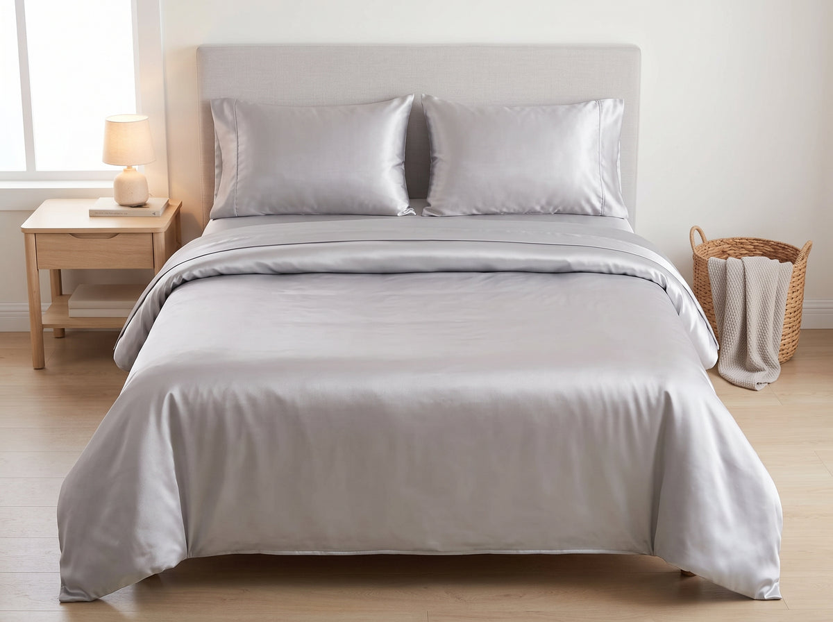 Satin Bedsheet Set – Silky Soft, Wrinkle-Resistant