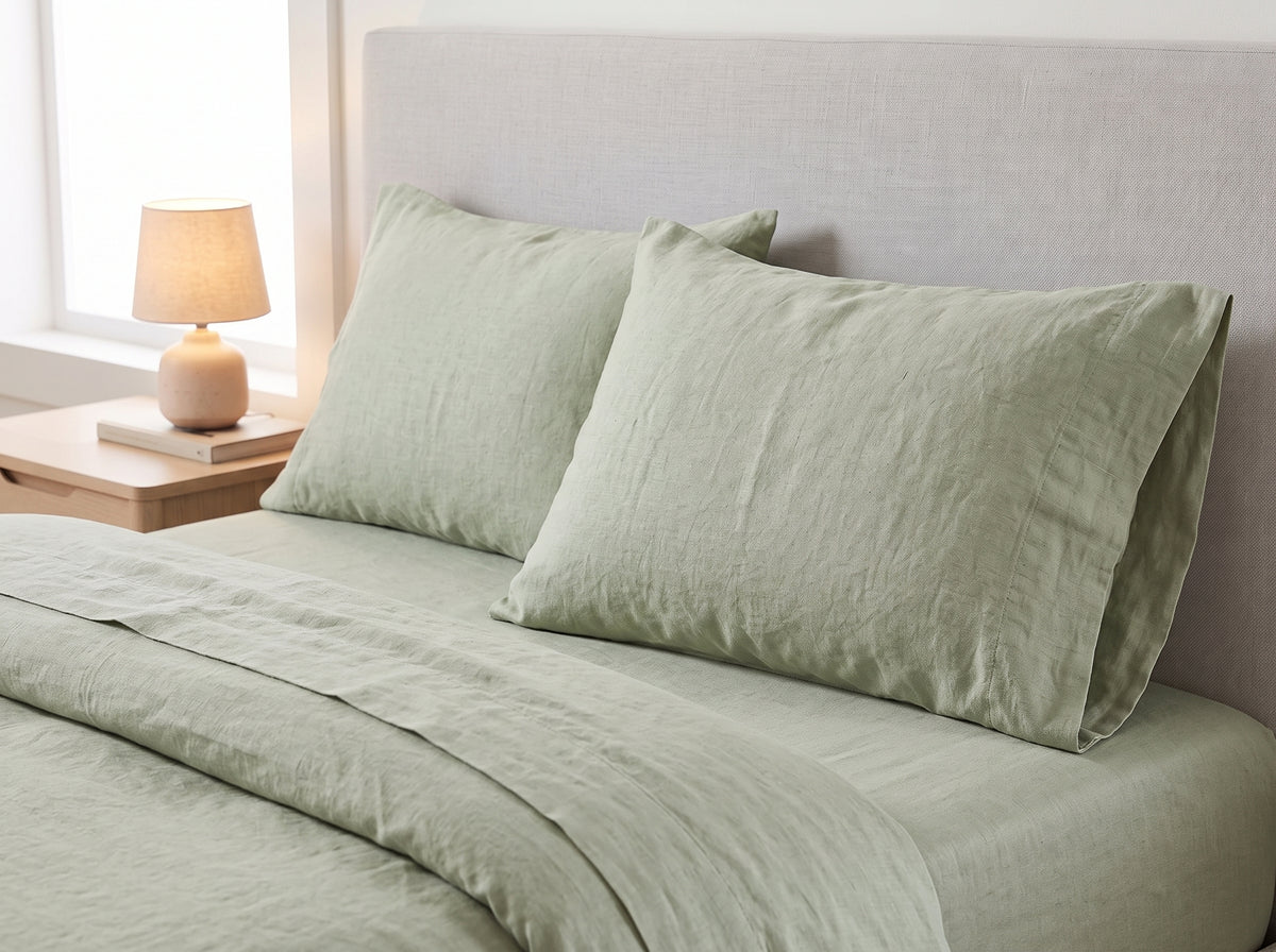 Cotton-Linen Blend Sheet Set – Breathable Summer Bedding