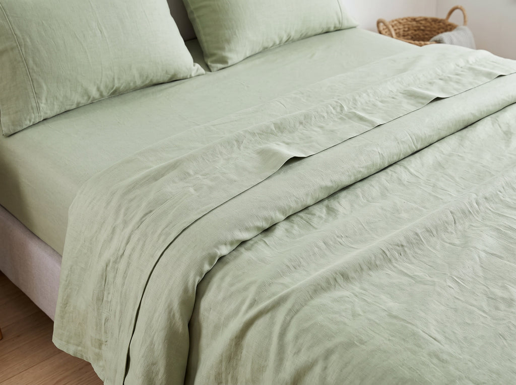 Cotton-Linen Blend Sheet Set – Breathable Summer Bedding