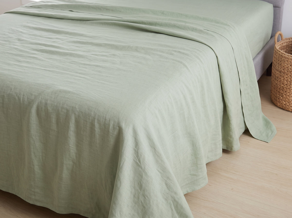 Cotton-Linen Blend Sheet Set – Breathable Summer Bedding