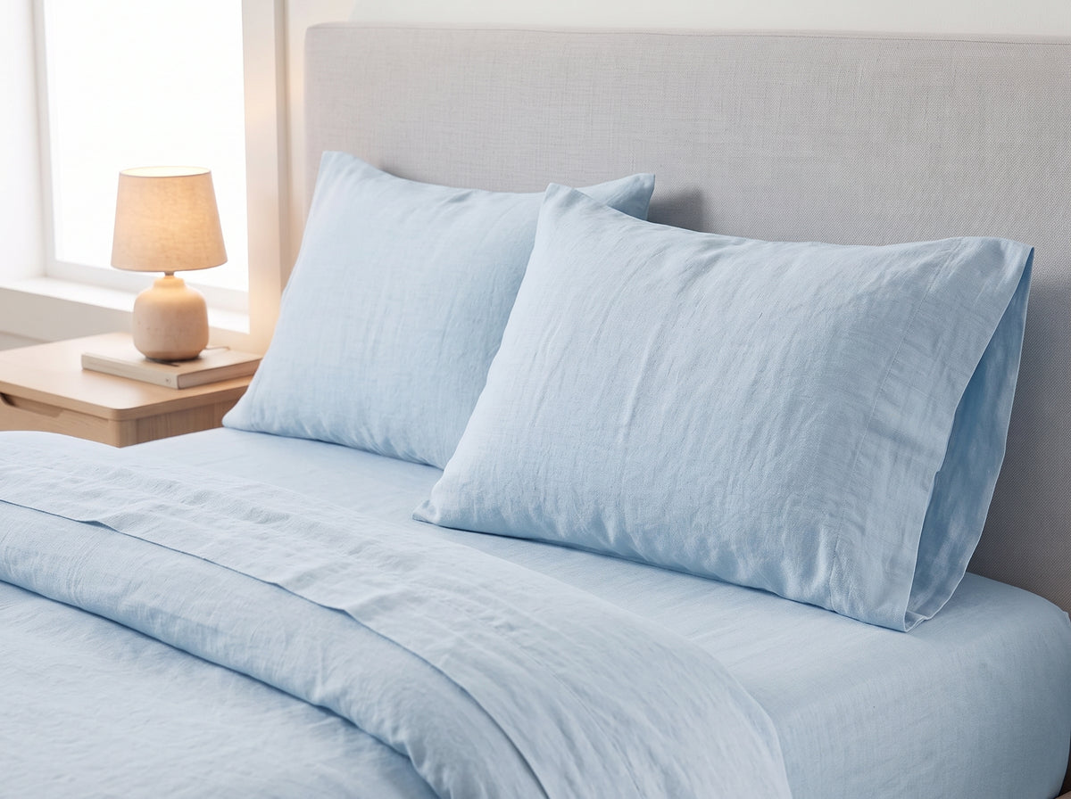 Cotton-Linen Blend Sheet Set – Breathable Summer Bedding