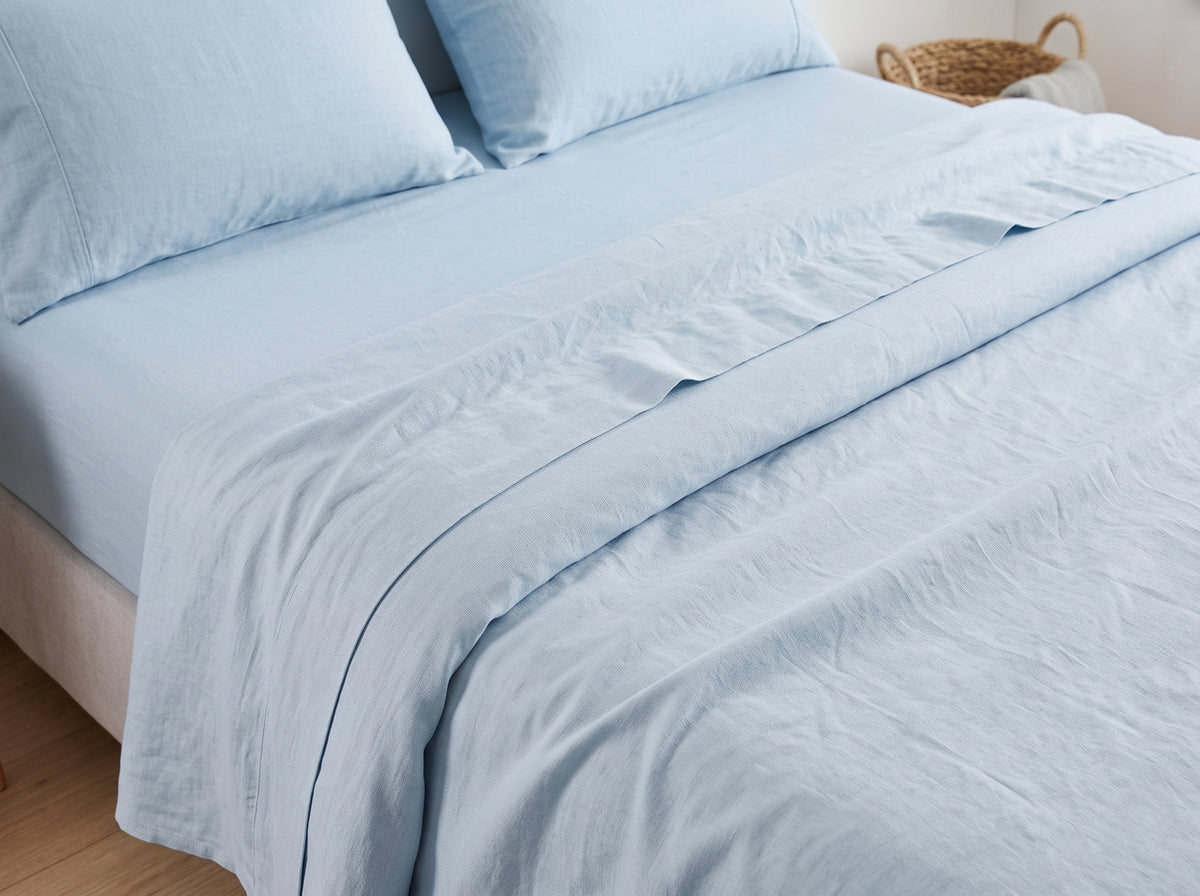 Cotton-Linen Blend Sheet Set – Breathable Summer Bedding