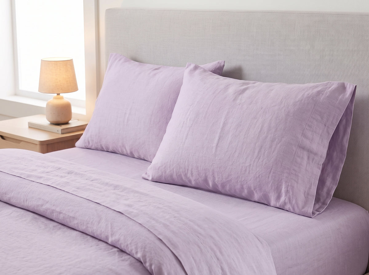 Cotton-Linen Blend Sheet Set – Breathable Summer Bedding