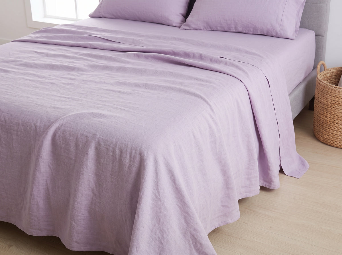 Cotton-Linen Blend Sheet Set – Breathable Summer Bedding