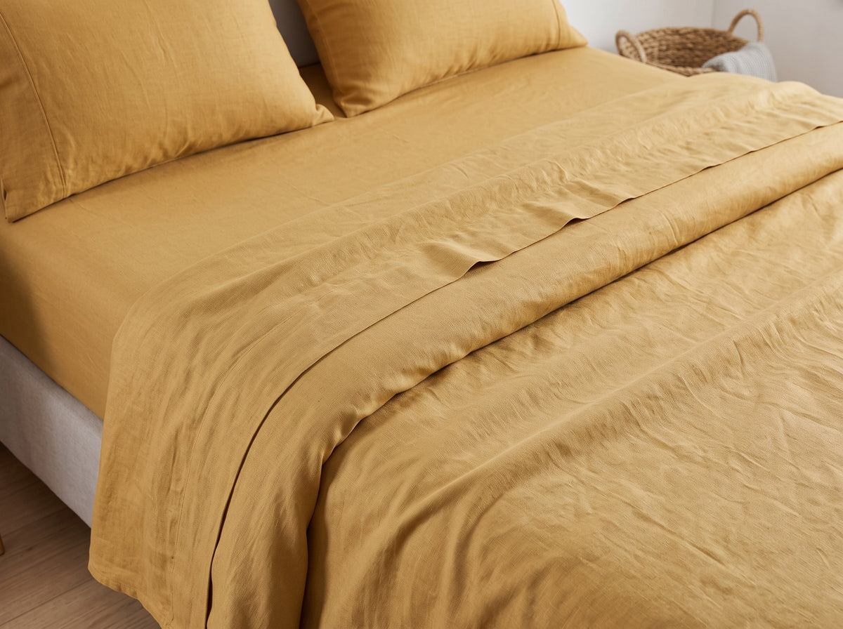 Cotton-Linen Blend Sheet Set – Breathable Summer Bedding
