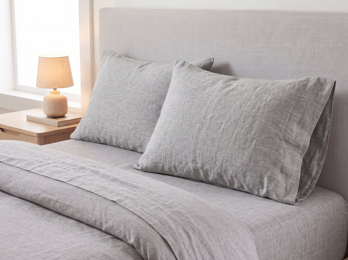 Cotton-Linen Blend Sheet Set – Breathable Summer Bedding