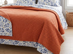 Printed Cotton-Linen Quilt – Lightweight Summer Bedspread