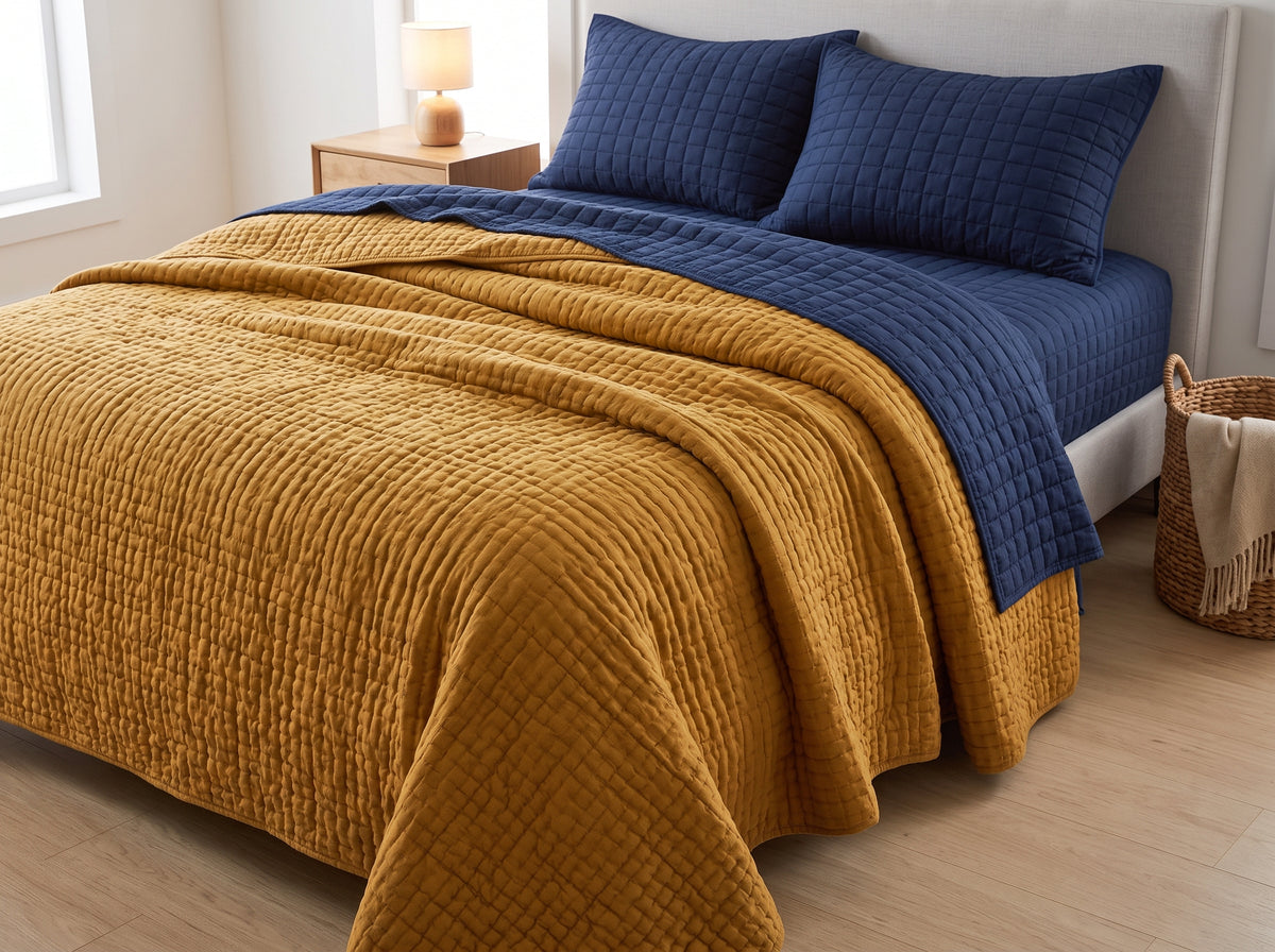 Quilted Winter Bedding Set – Warm & Cozy Quilt