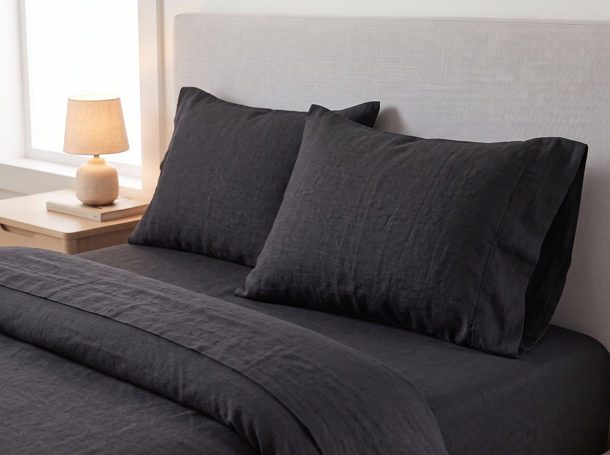 Cotton-Linen Blend Sheet Set – Breathable Summer Bedding