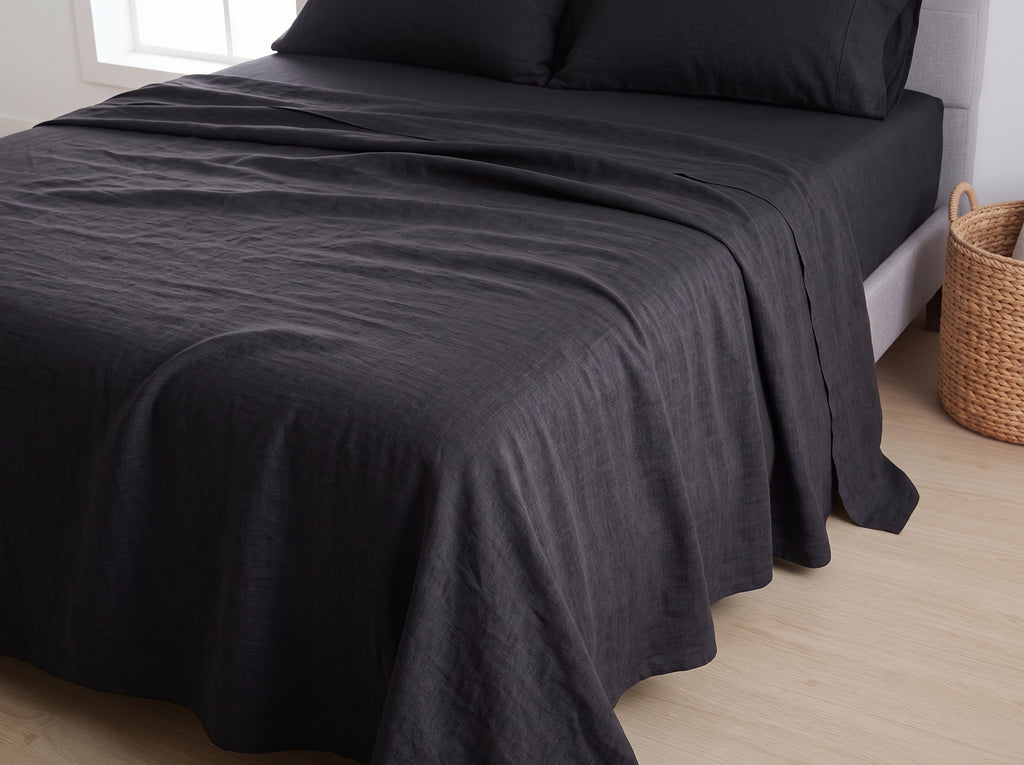 Cotton-Linen Blend Sheet Set – Breathable Summer Bedding
