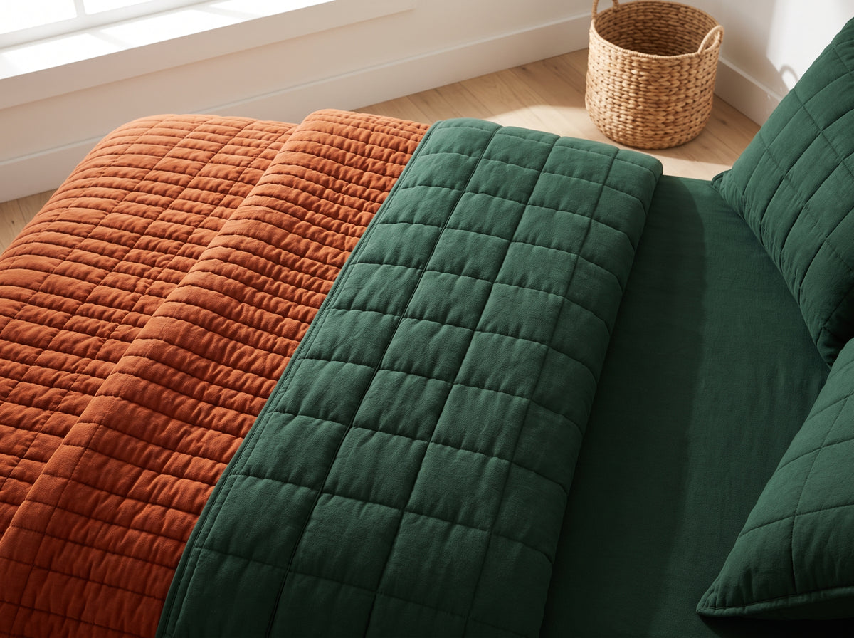 Quilted Winter Bedding Set – Warm & Cozy Quilt