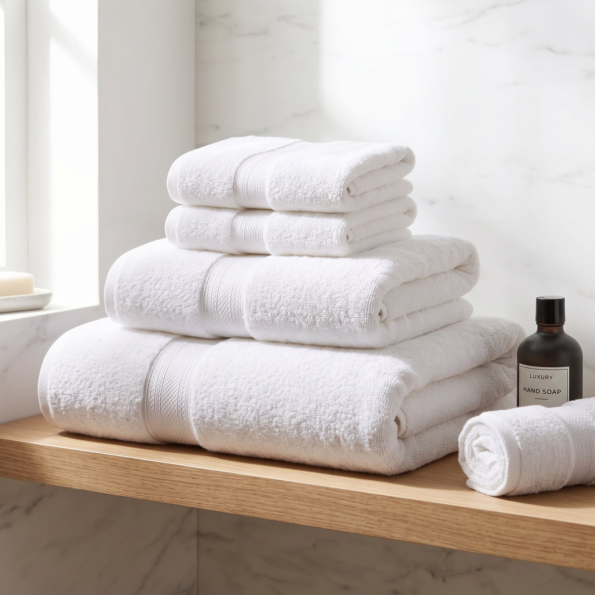 Cotton Bath Towel Set – Plush & Absorbent