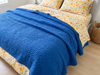 Printed Cotton-Linen Quilt – Lightweight Summer Bedspread