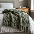 Knit Throw Blanket – Soft Layering Throw