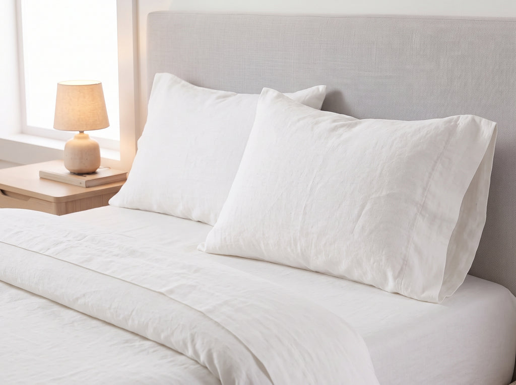 Cotton-Linen Blend Sheet Set – Breathable Summer Bedding