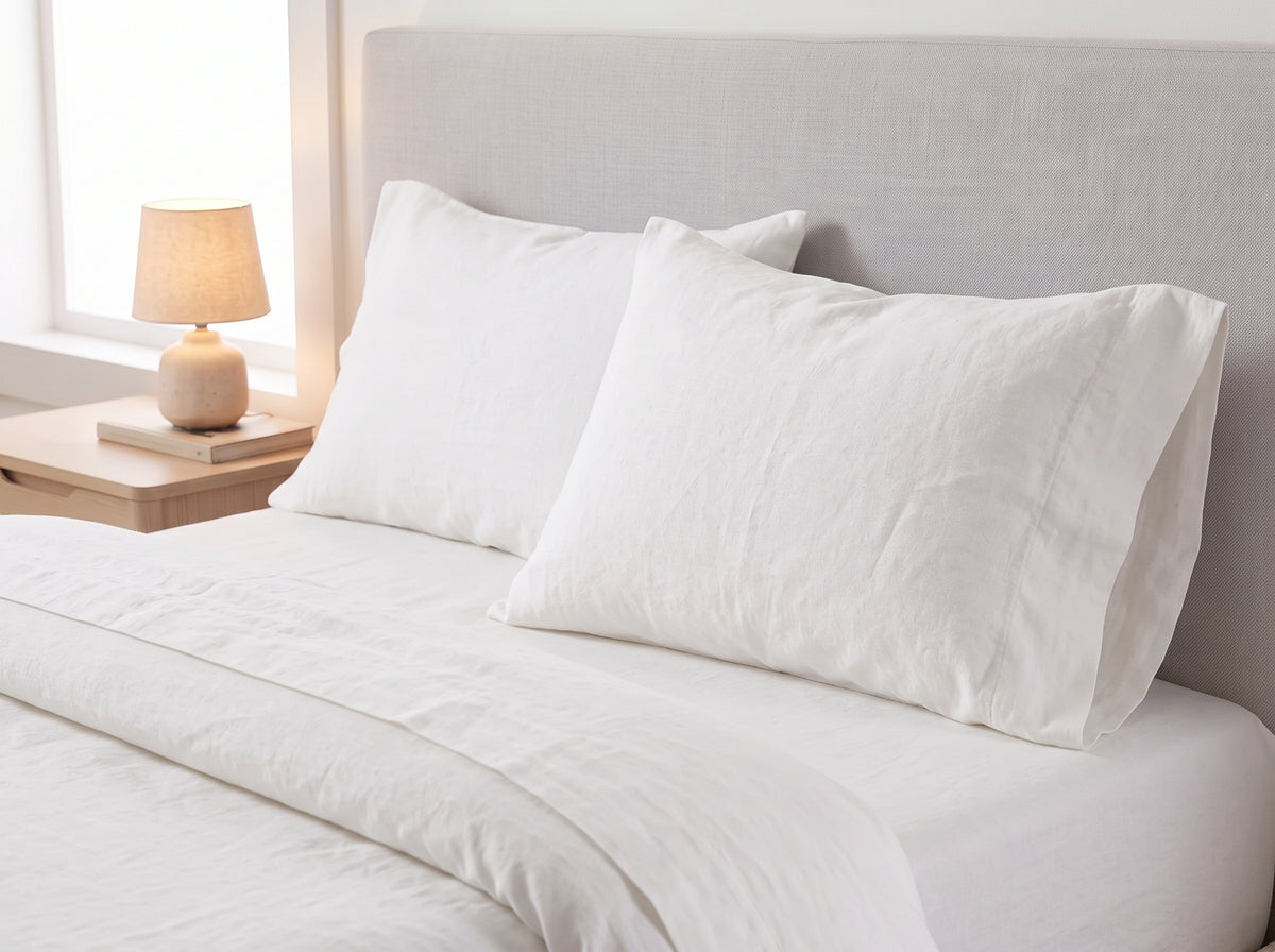 Cotton-Linen Blend Sheet Set – Breathable Summer Bedding