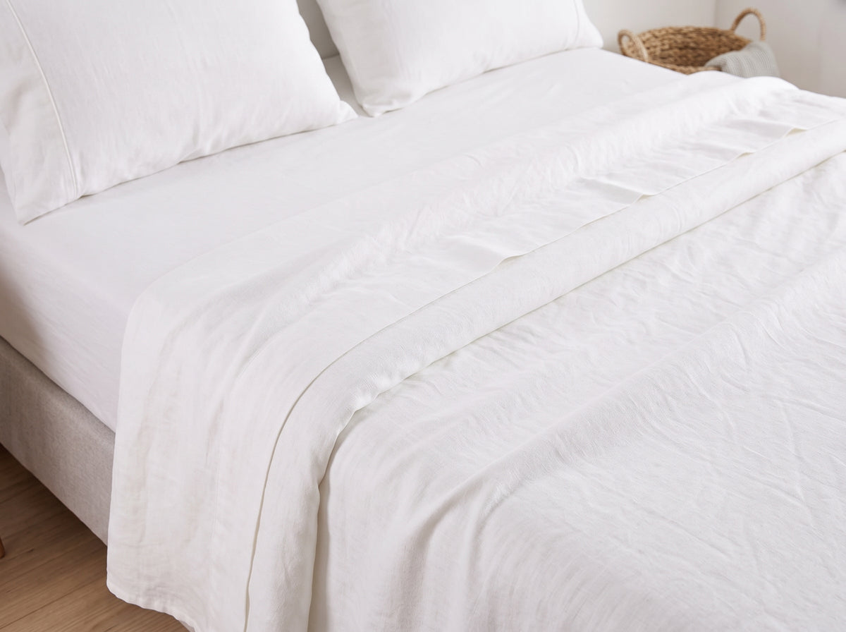 Cotton-Linen Blend Sheet Set – Breathable Summer Bedding