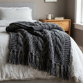 Knit Throw Blanket – Soft Layering Throw
