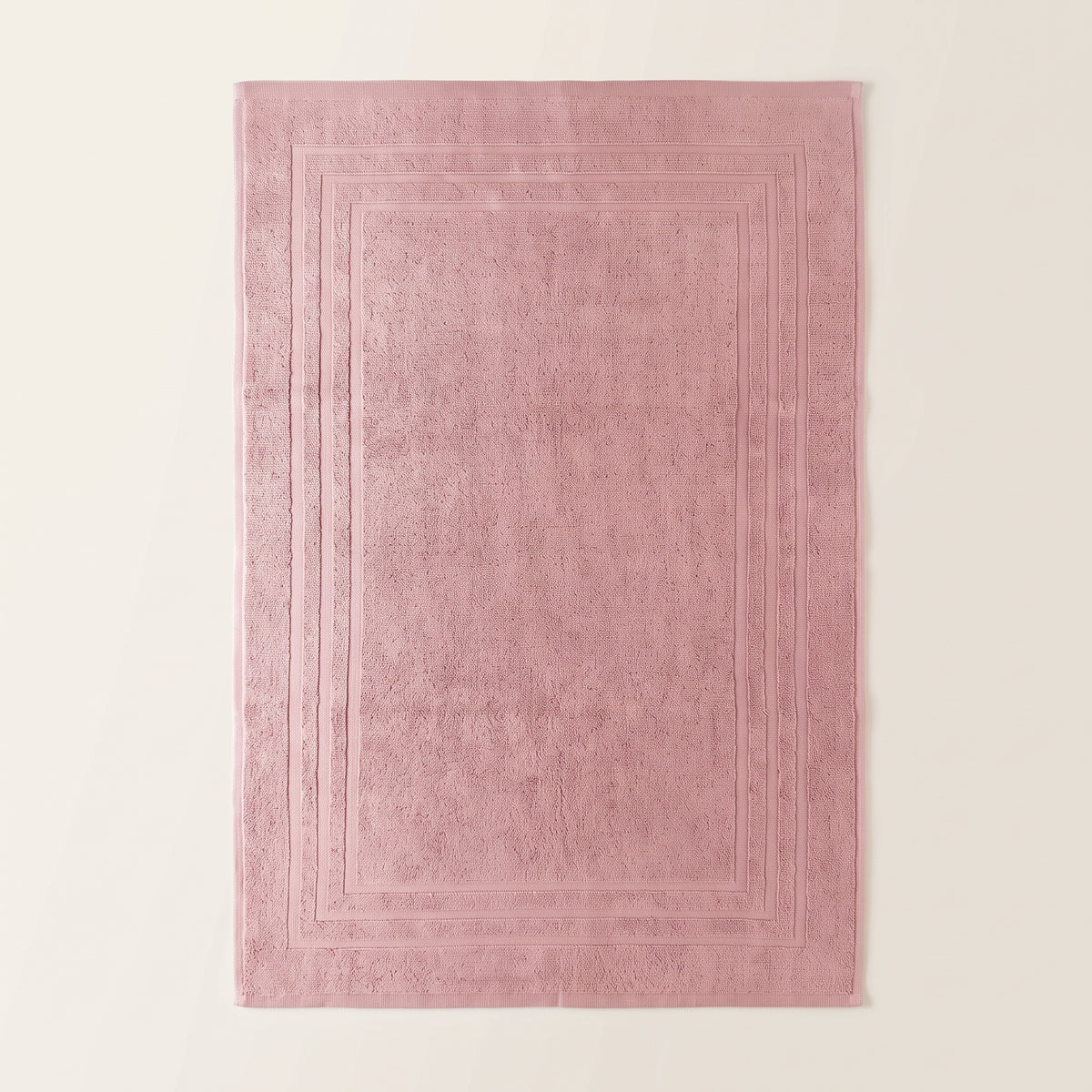 Cotton Bath Mat – Soft Absorbent Bordered Mat