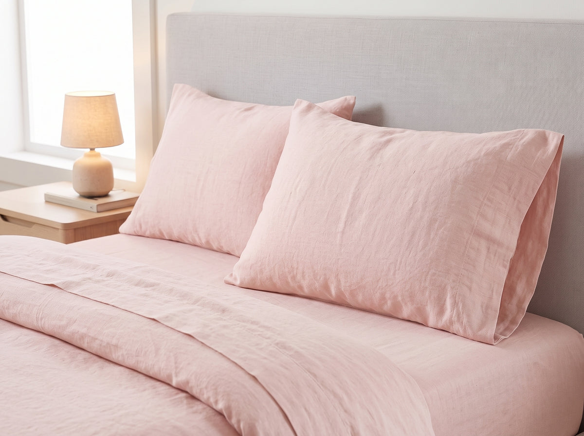 Cotton-Linen Blend Sheet Set – Breathable Summer Bedding