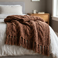 Knit Throw Blanket – Soft Layering Throw