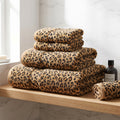 Leopard Print Cotton Towel Set