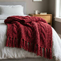 Knit Throw Blanket – Soft Layering Throw