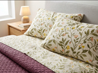 Printed Cotton-Linen Quilt – Lightweight Summer Bedspread